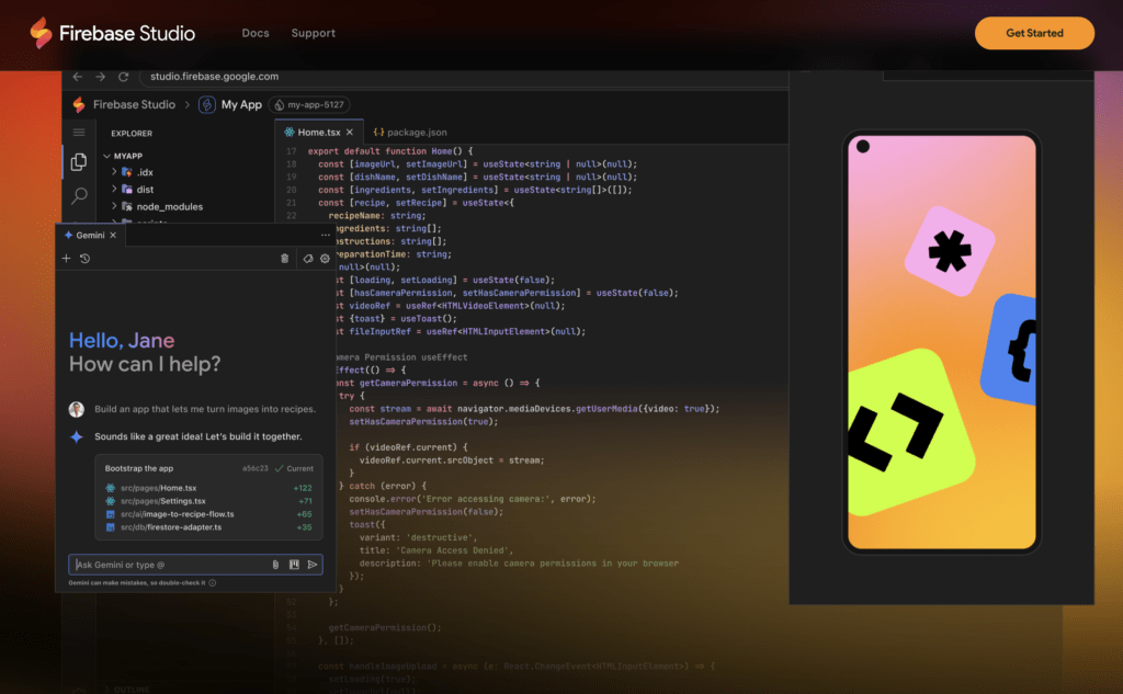 Firebase Studio: The full stack AI App Development workspace